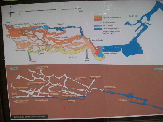 Mapa jeskyně