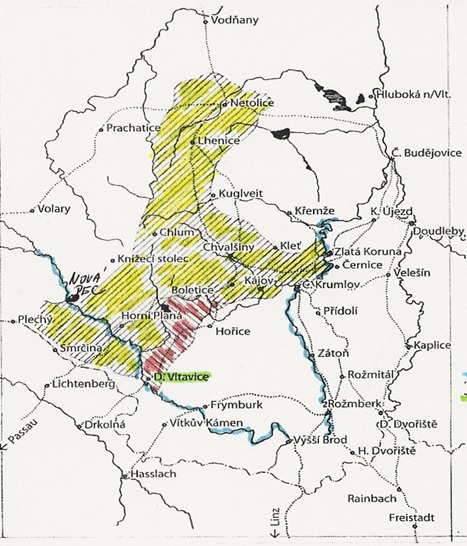 mapa zlatokorunské zboží