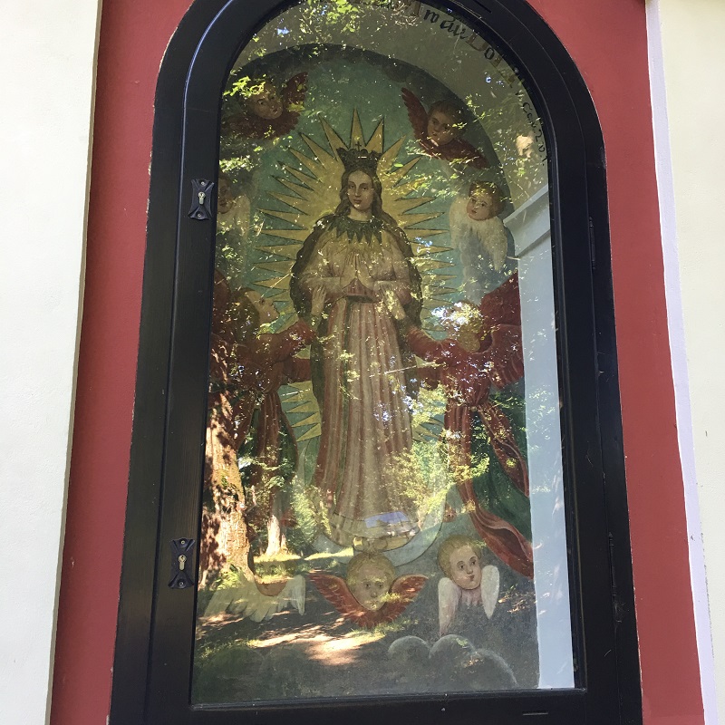 Obraz Panny Marie v kapličce na Dobré Vodě u Klokot