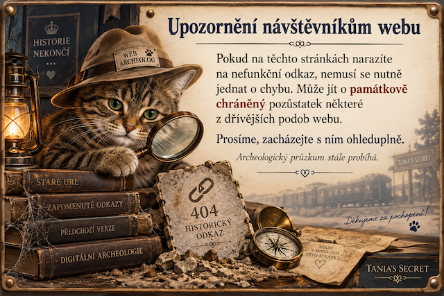 Archeologický průzkum - chyba 404
