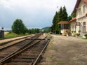 Zlatá Koruna, kolejiště, směr Český Krumlov (trať č. 194)