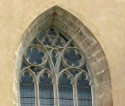 Detail kružby z velkého okna na průčelí - Zlatá Koruna