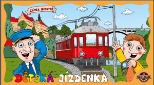 Dětská jízdenka ČD - trať Tábor-Bechyně