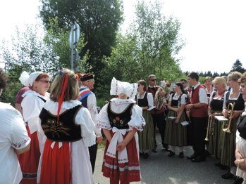 Setkání českých a bavorských baráčníků na hranicích