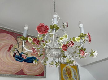 Květinový lustr - bohémský styl/Tania's Secret