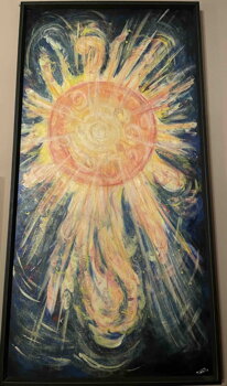 Slunce - Tania's Secret, kombinovaná technika