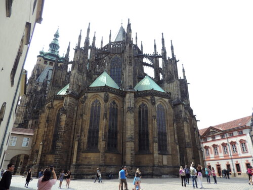 Pohled na presbyteř, chórový závěr, katedrála sv. Víta, Praha