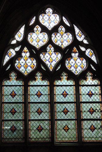 Gotické okno, Saint Denis, Paříž