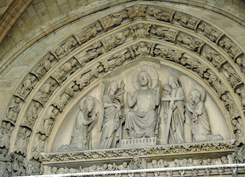 Tympanon, Sainte-Chapelle, Paříž